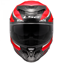 CASCO LS2 DRAGON TRAX CARBONO RED