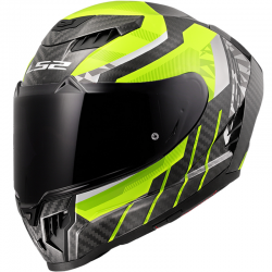 CASCO LS2 DRAGON TRAX CARBONO H-V YELLOW