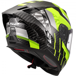 CASCO LS2 DRAGON TRAX CARBONO H-V YELLOW