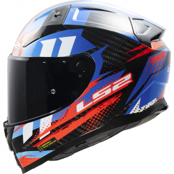 CASCO LS2 VECTOR II CARBON TANTIC RED/BLUE