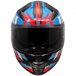 CASCO LS2 VECTOR II CARBON TANTIC RED/BLUE