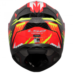 CASCO LS2 VECTOR II CARBON TANTIC RED/H-V YELLOW