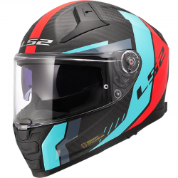 CASCO LS2 VECTOR II CARBON GRID RED/CYAN