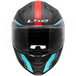 CASCO LS2 VECTOR II CARBON GRID RED/CYAN