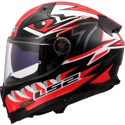 CASCO LS2 VECTOR II BUNTRI BLACK/RED