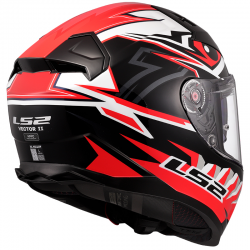 CASCO LS2 VECTOR II BUNTRI BLACK/RED