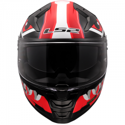 CASCO LS2 VECTOR II BUNTRI BLACK/RED