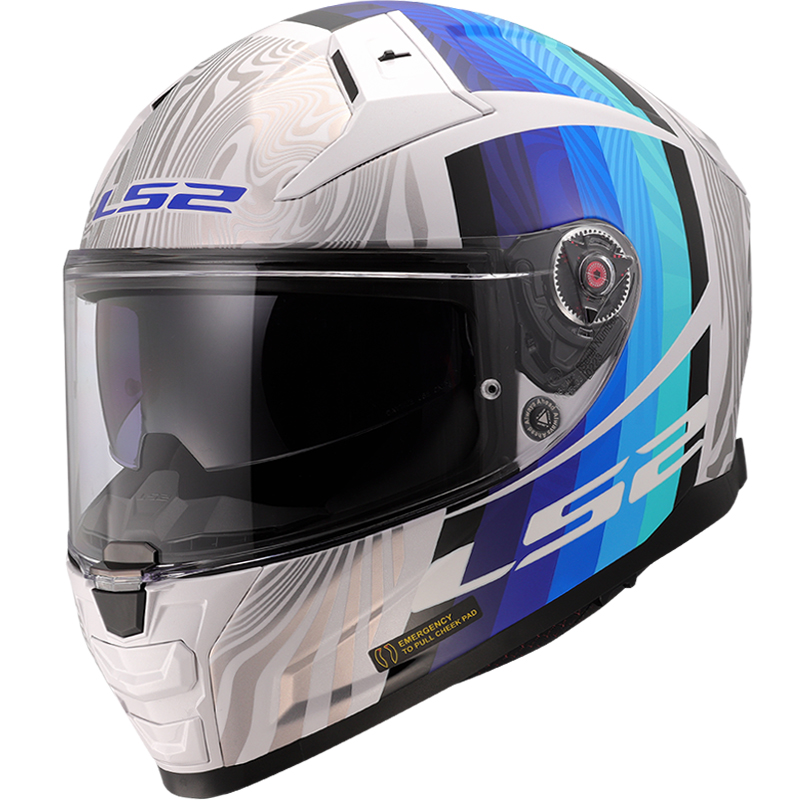 CASCO LS2 VECTOR II FREEDOM WHITE/SILVER