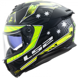 CASCO LS2 STREAM II GALDAM BLACK/H-V YELLOW