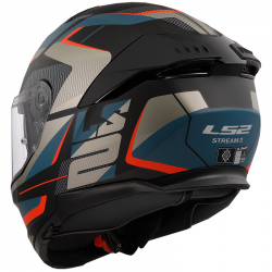 CASCO LS2 STREAM II ROAD MATT BLACK/BLUE