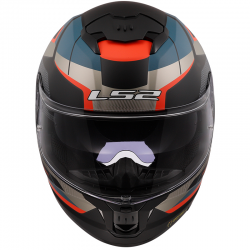 CASCO LS2 STREAM II ROAD MATT BLACK/BLUE