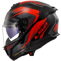 CASCO LS2 STREAM II FURY BLACK/RED