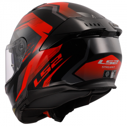 CASCO LS2 STREAM II FURY BLACK/RED