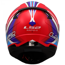 CASCO LS2 RAPID II FLITZ BLUE/RED