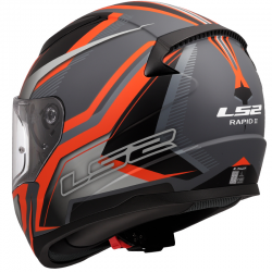 CASCO LS2 RAPID II FLITZ ORANGE/GREY