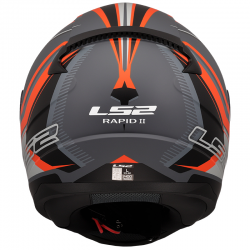 CASCO LS2 RAPID II FLITZ ORANGE/GREY