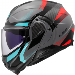 CASCO LS2 ADVANT II TRIPLE MODULAR NARDO GREY/BLUE/RED