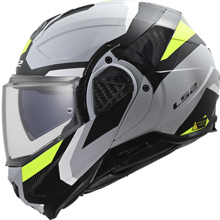 CASCO LS2 ADVANT II TRIPLE MODULAR LIGHT GREY/H-V YELLOW