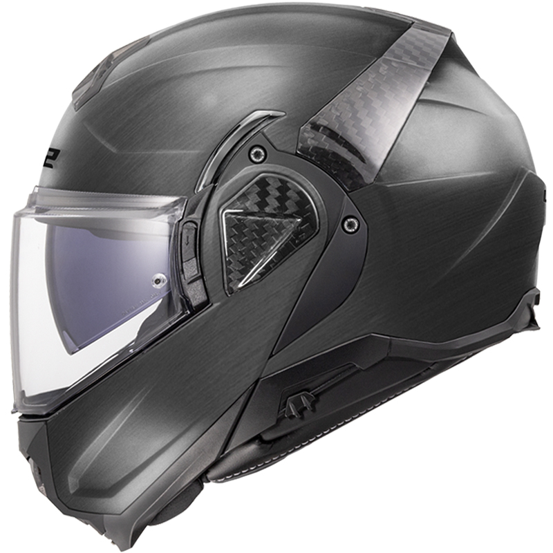 CASCO LS2 ADVANT II JEANS MODULAR TITANIUM