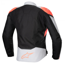 CHAQUETA ALPINESTARS STELLA T-JAWS V4 WP BLACK/ICE GRAY/FLUO CORAL