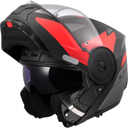 CASCO LS2 SCOPE II DURIA MODULAR BLACK/RED