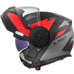 CASCO LS2 SCOPE II DURIA MODULAR BLACK/RED