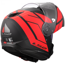 CASCO LS2 STROBE II CODE MODULAR MATT BLACK/RED