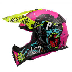 CASCO LS2 FAST EVO II MINI INFANTIL GORILLA