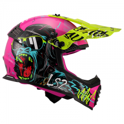 CASCO LS2 FAST EVO II MINI INFANTIL GORILLA