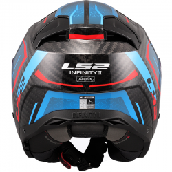 CASCO LS2 INFINITY II CARBON URUS BLUE/RED