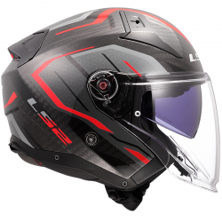 CASCO LS2 INFINITY II CARBON URUS RED