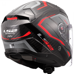 CASCO LS2 INFINITY II CARBON URUS RED