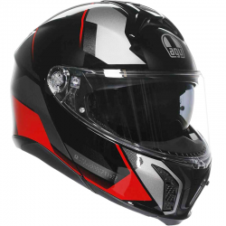 CASCO AGV TOURMODULAR PERCEPTION BLACK/RED