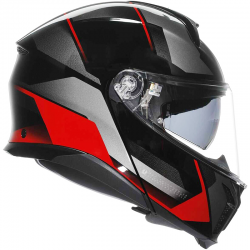 CASCO AGV TOURMODULAR PERCEPTION BLACK/RED