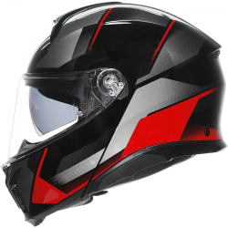 CASCO AGV TOURMODULAR PERCEPTION BLACK/RED