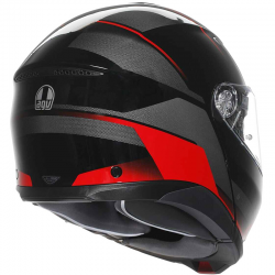 CASCO AGV TOURMODULAR PERCEPTION BLACK/RED