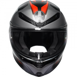 CASCO AGV K6 S KARVE MATT BLACK/GREY/RED