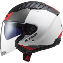 CASCO LS2 COPTER II URBANE MATT WHITE/RED