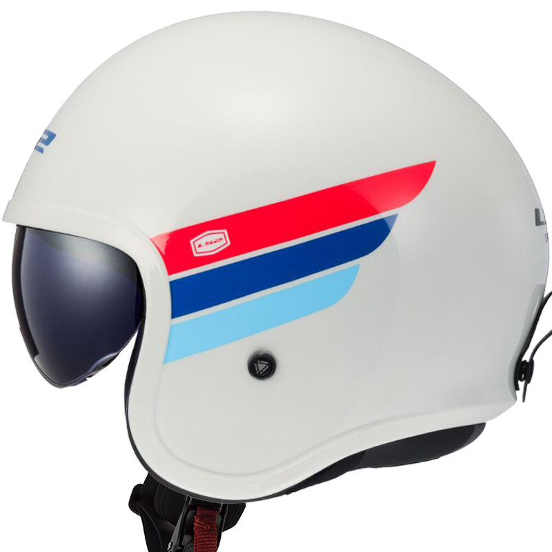 CASCO LS2 SPITFIRE II RETRO WHITE/BLUE/RED