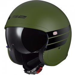 CASCO LS2 SPITFIRE II RETRO MATT MILITARY GREEN