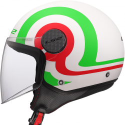 CASCO LS2 SPHERE LUX II URBY WHITE/GREEN/RED