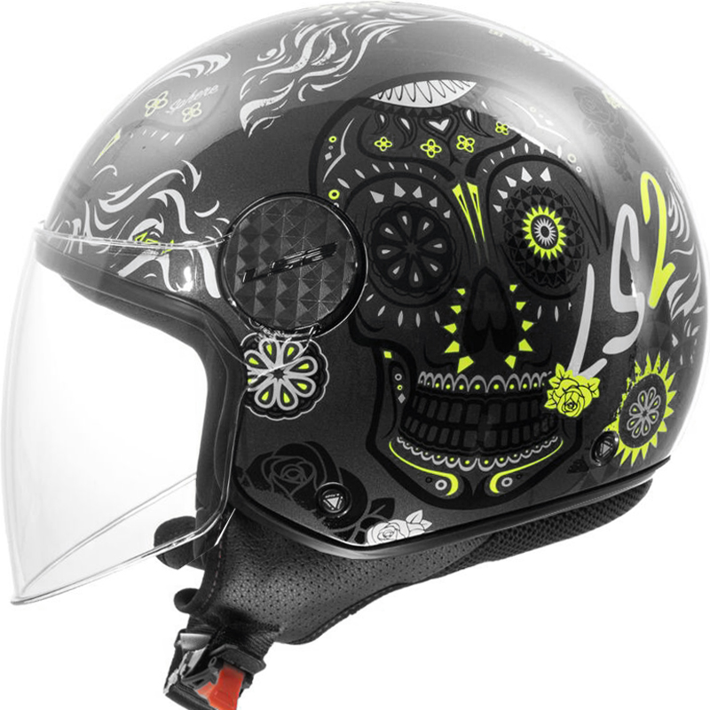 CASCO LS2 SPHERE LUX II MAXCA BLACK/H-V YELLOW