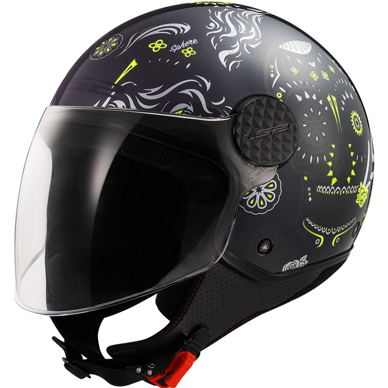 CASCO LS2 SPHERE LUX II MAXCA BLACK/H-V YELLOW