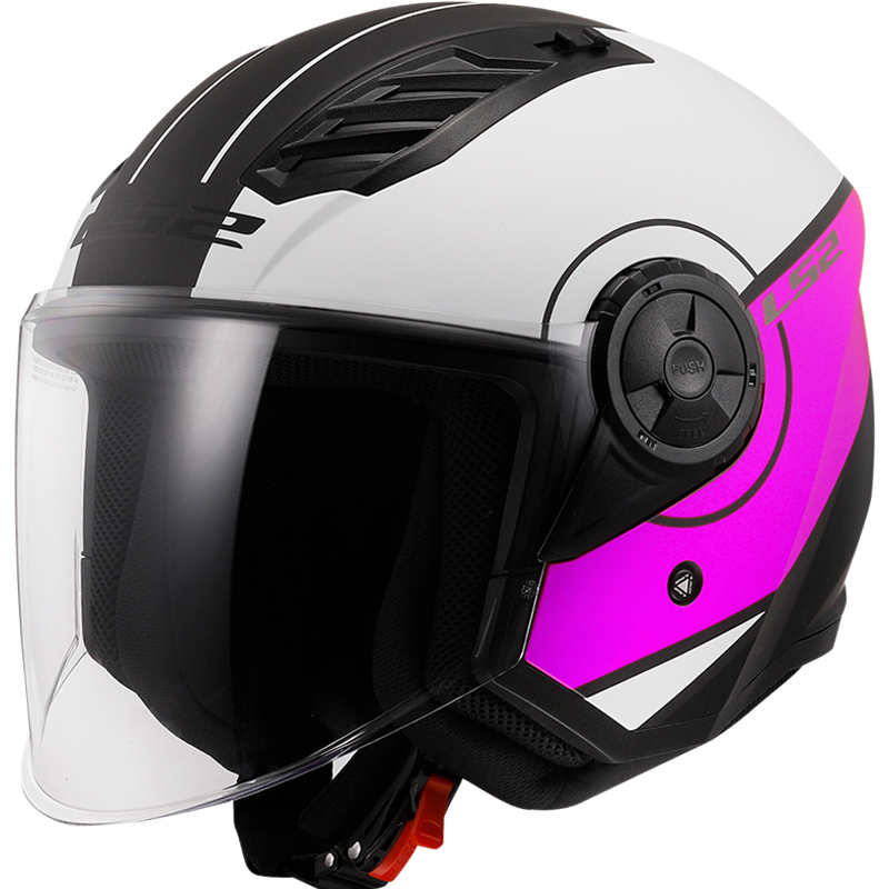 CASCO LS2 AIRFLOW II COVER WHITE/PINK