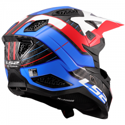 CASCO LS2 X-FORCE CARBONO GALUO WHITE/RED/BLUE