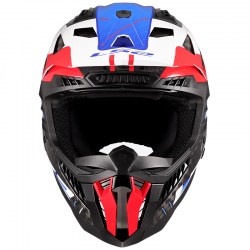 CASCO LS2 X-FORCE CARBONO GALUO WHITE/RED/BLUE