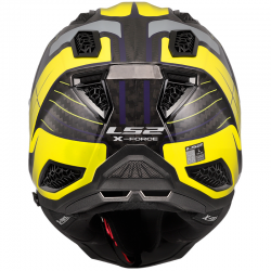 CASCO LS2 X-FORCE CARBONO GALUO GREY/H-V YELLOW