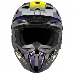 CASCO LS2 X-FORCE CARBONO GALUO GREY/H-V YELLOW