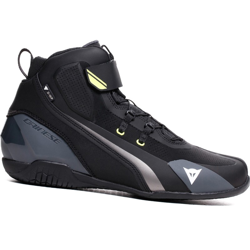 ZAPATILLAS DAINESE HERIAN D-WP BLACK/WHITE/YELLOW-FLUO | Casual de moto | %brands%