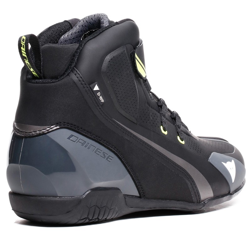 ZAPATILLAS DAINESE HERIAN D-WP BLACK/WHITE/YELLOW-FLUO | Casual de moto | %brands%